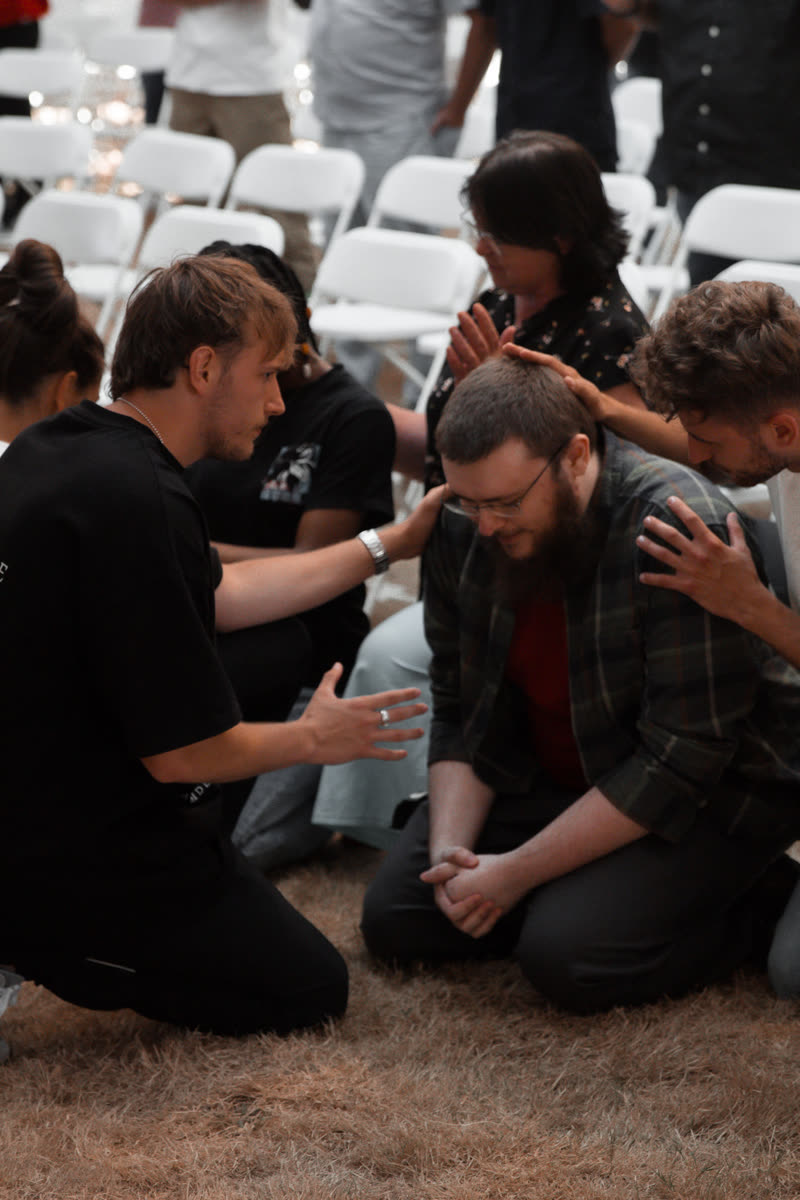 Worshiper seeking God in quiet prayer